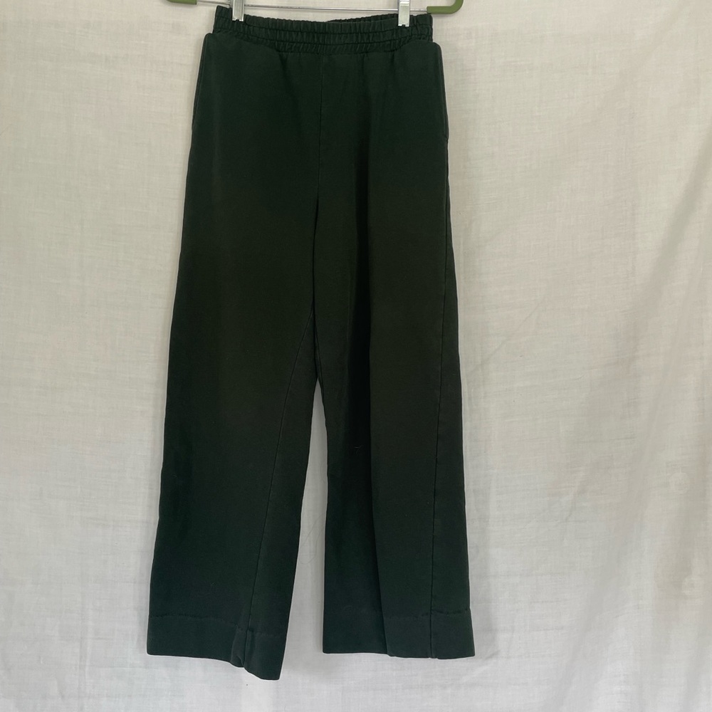 H&M Dark Green Flare Sweatpants
